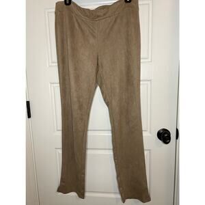 Boutique brand faux suede pants size L